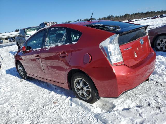 JTDKN3DUXA0099193 - 2010 TOYOTA PRIUS RED photo 2