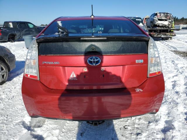 JTDKN3DUXA0099193 - 2010 TOYOTA PRIUS RED photo 6