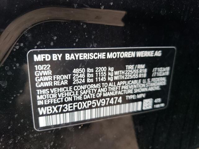 WBX73EF0XP5V97474 - 2023 BMW X1 XDRIVE28I BLACK photo 12