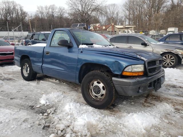 1B7GL16XX2S699676 - 2002 DODGE DAKOTA BASE BLUE photo 4