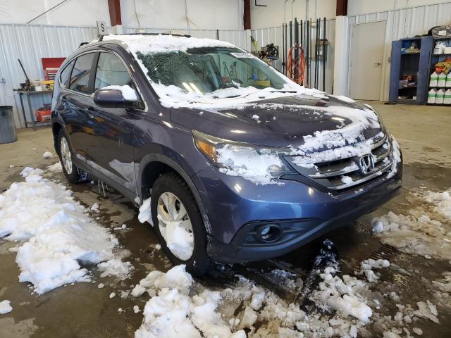 5J6RM4H7XCL055380 - 2012 HONDA CR-V EXL BLUE photo 4