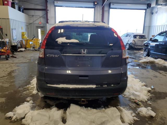 5J6RM4H7XCL055380 - 2012 HONDA CR-V EXL BLUE photo 6