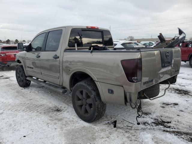 1N6AA07C78N355972 - 2008 NISSAN TITAN XE TAN photo 2