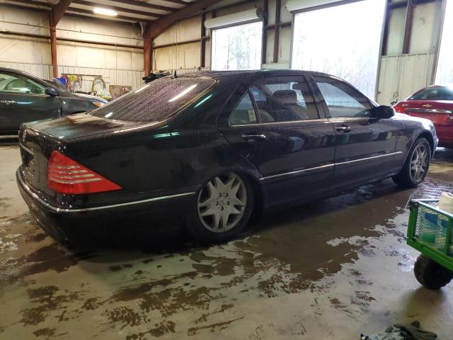 WDBNG75J13A331646 - 2003 MERCEDES-BENZ S 500 BLACK photo 3