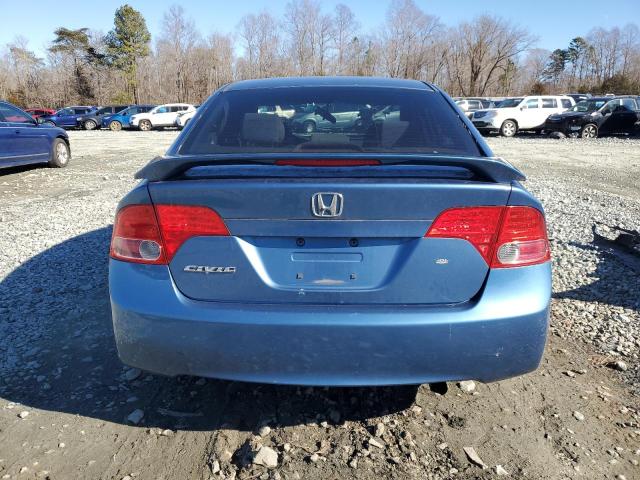 1HGFA16818L116197 - 2008 HONDA CIVIC EX BLUE photo 6