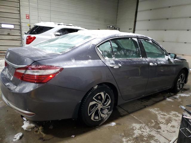 1HGCR2F36GA036801 - 2016 HONDA ACCORD LX GRAY photo 3