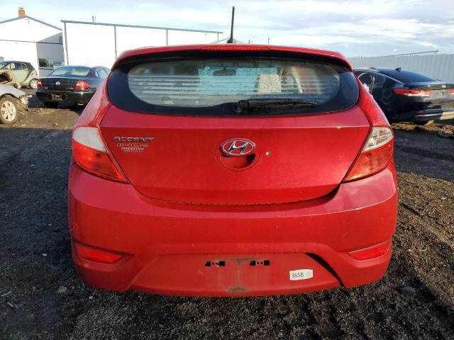 KMHCU5AE8DU062362 - 2013 HYUNDAI ACCENT GLS RED photo 6