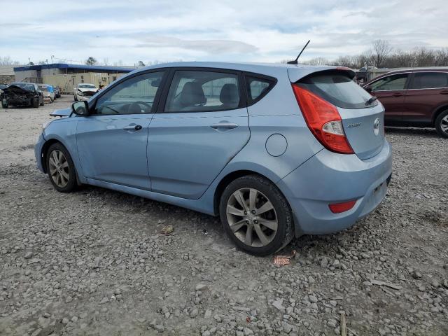 KMHCU5AE9DU102769 - 2013 HYUNDAI ACCENT GLS TURQUOISE photo 2