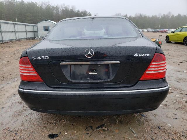 WDBNG83J56A481319 - 2006 MERCEDES-BENZ S 430 4MATIC BLACK photo 6