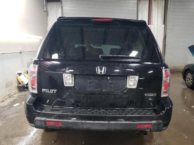 2HKYF18557H538018 - 2007 HONDA PILOT EXL BLACK photo 6