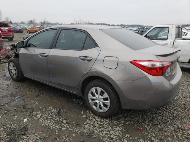 2T1BPRHE8EC100109 - 2014 TOYOTA COROLLA ECO GRAY photo 2