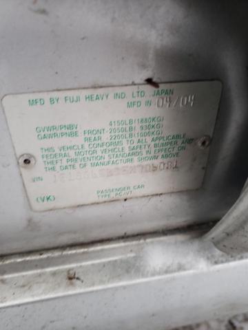 JF1SG65605H706081 - 2005 SUBARU FORESTER 2.5XS Gümüş foto 12