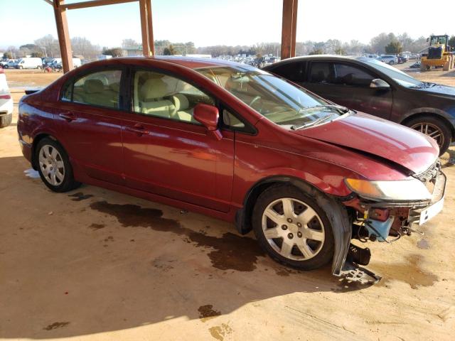 1HGFA16548L055241 - 2008 HONDA CIVIC LX RED photo 4