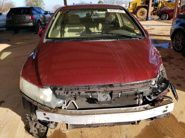 1HGFA16548L055241 - 2008 HONDA CIVIC LX RED photo 5