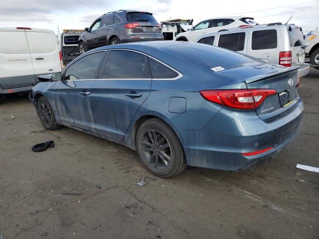 5NPE24AF4FH147170 - 2015 HYUNDAI SONATA SE BLUE photo 2