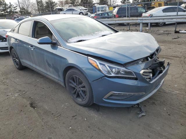 5NPE24AF4FH147170 - 2015 HYUNDAI SONATA SE BLUE photo 4