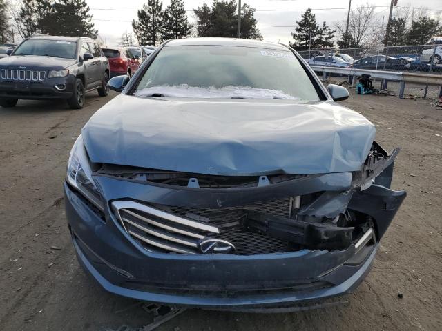 5NPE24AF4FH147170 - 2015 HYUNDAI SONATA SE BLUE photo 5