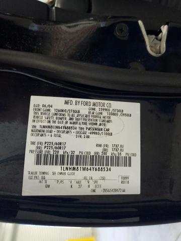 1LNHM81W64Y688534 - 2004 LINCOLN TOWN CAR EXECUTIVE BLACK photo 12