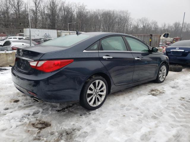 5NPEC4AC0BH144697 - 2011 HYUNDAI SONATA SE BLUE photo 3