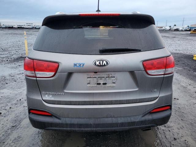 5XYPGDA58HG328042 - 2017 KIA SORENTO LX GRAY photo 6