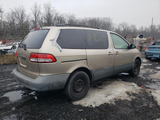 4T3ZF13C32U435644 - 2002 TOYOTA SIENNA LE BEIGE photo 3