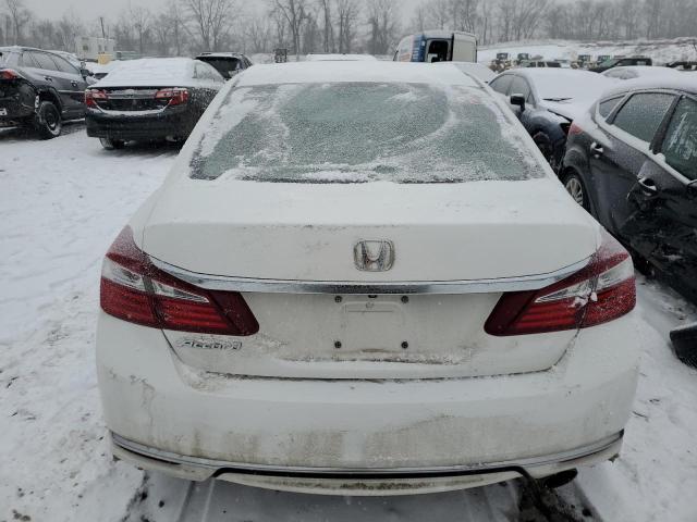 1HGCR2F30GA153600 - 2016 HONDA ACCORD LX WHITE photo 6