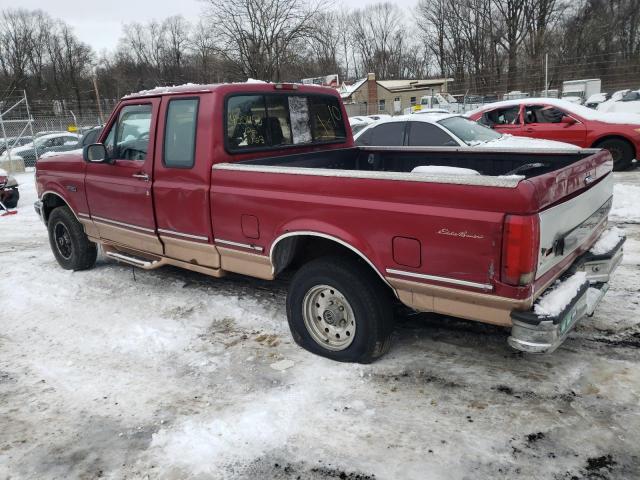 1FTEX14N8SKA64954 - 1995 FORD F150 BURGUNDY photo 2