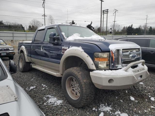 1FTWW31R98EA16882 - 2008 FORD F350 SRW SUPER DUTY BLUE photo 4