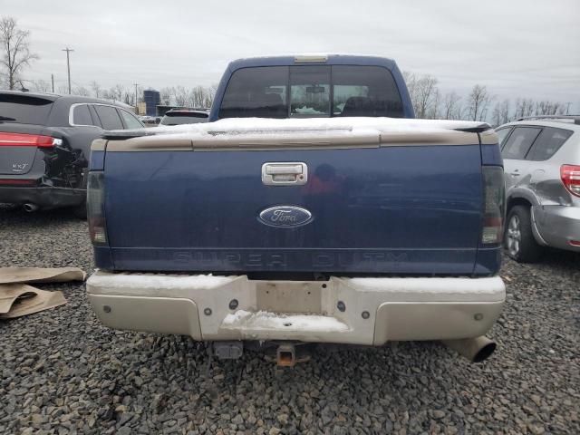 1FTWW31R98EA16882 - 2008 FORD F350 SRW SUPER DUTY BLUE photo 6