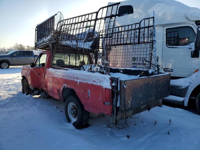 1FTHF25M3PNA93098 - 1993 FORD F250 RED photo 2