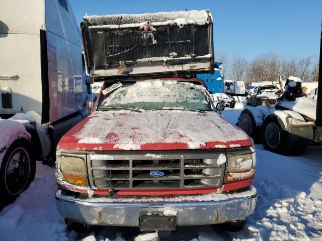 1FTHF25M3PNA93098 - 1993 FORD F250 RED photo 5