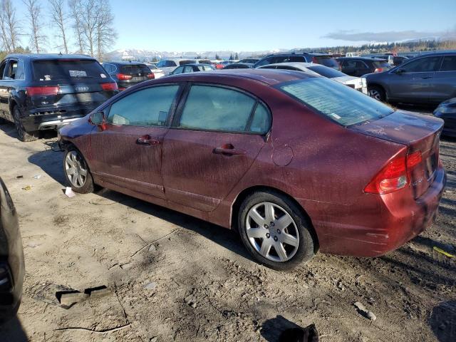 2HGFA16518H535931 - 2008 HONDA CIVIC LX MAROON photo 2