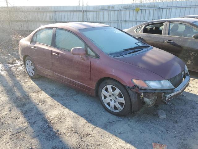 2HGFA16518H535931 - 2008 HONDA CIVIC LX MAROON photo 4