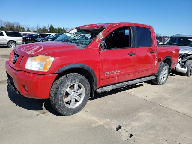 1N6BA0EC9CN320110 - 2012 NISSAN TITAN S RED photo 1