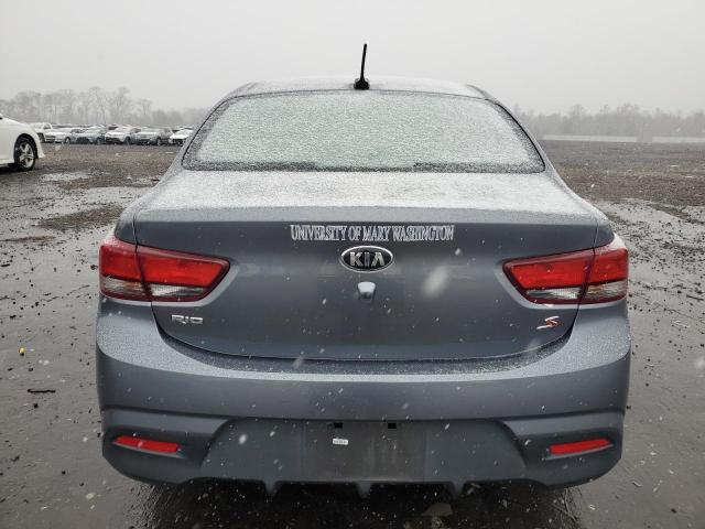 3KPA24AB4KE158387 - 2019 KIA RIO S GRAY photo 6