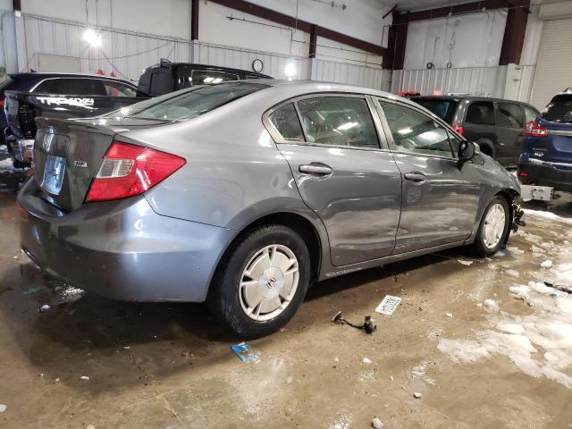 2HGFB2F6XCH322366 - 2012 HONDA CIVIC HF GRAY photo 3