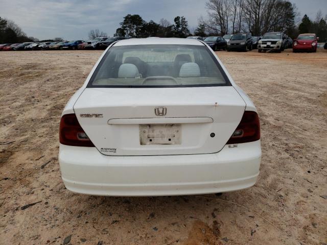 1HGEM22553L028797 - 2003 HONDA CIVIC LX WHITE photo 6