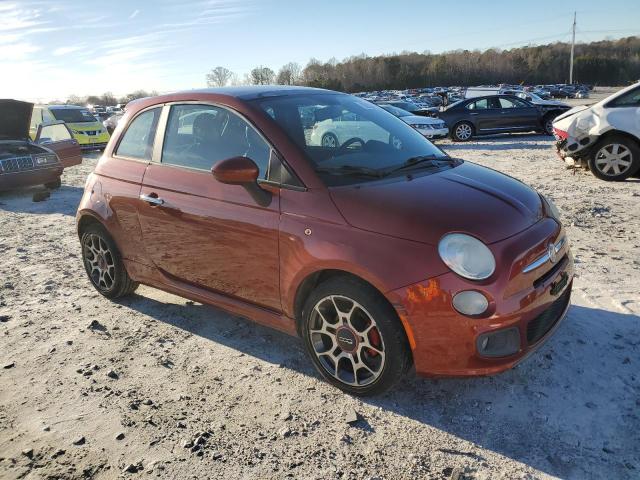 3C3CFFBRXCT100645 - 2012 FIAT 500 SPORT ORANGE photo 4