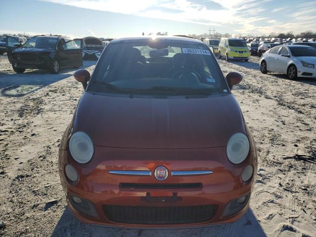 3C3CFFBRXCT100645 - 2012 FIAT 500 SPORT ORANGE photo 5