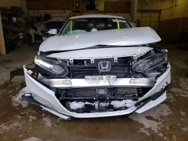 1HGCV3F10NA010790 - 2022 HONDA ACCORD HYBRID WHITE photo 5