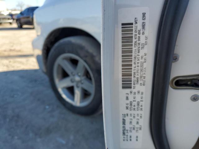 1D7RB1CT2AS126322 - 2010 DODGE RAM 1500 WHITE photo 12