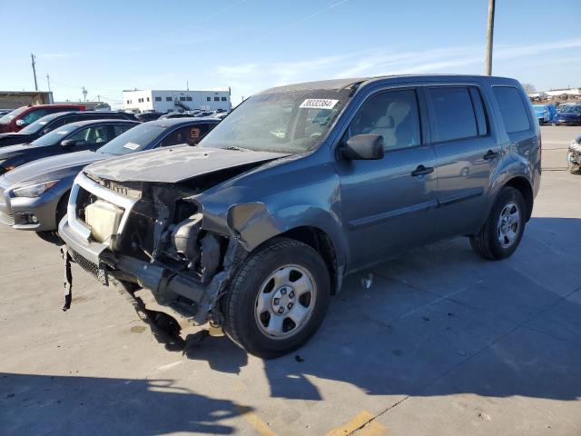 5FNYF3H27AB006602 - 2010 HONDA PILOT LX GRAY photo 1