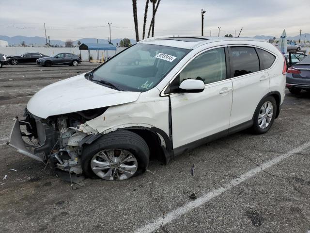 5J6RM4H78DL064967 - 2013 HONDA CR-V EXL WHITE photo 1