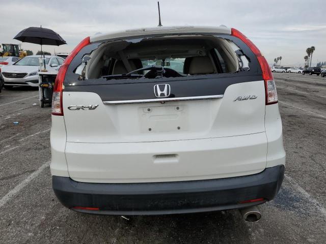 5J6RM4H78DL064967 - 2013 HONDA CR-V EXL WHITE photo 6