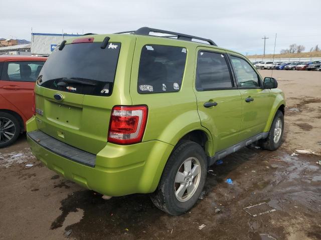 1FMCU9D76CKA72242 - 2012 FORD ESCAPE XLT GREEN photo 3