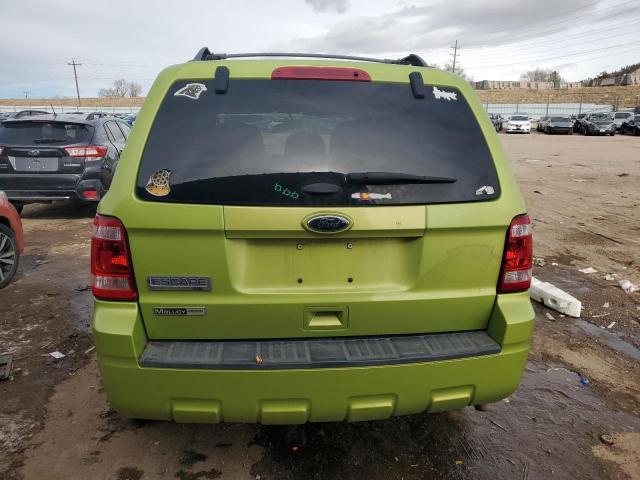 1FMCU9D76CKA72242 - 2012 FORD ESCAPE XLT GREEN photo 6