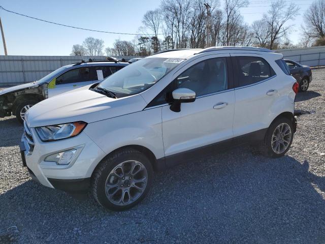 MAJ6P1WL7JC200487 - 2018 FORD ECOSPORT TITANIUM WHITE photo 1