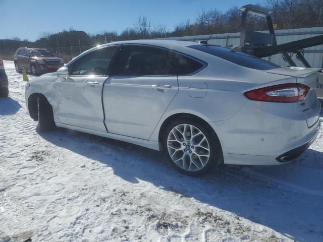 3FA6P0K90DR308606 - 2013 FORD FUSION TITANIUM WHITE photo 2