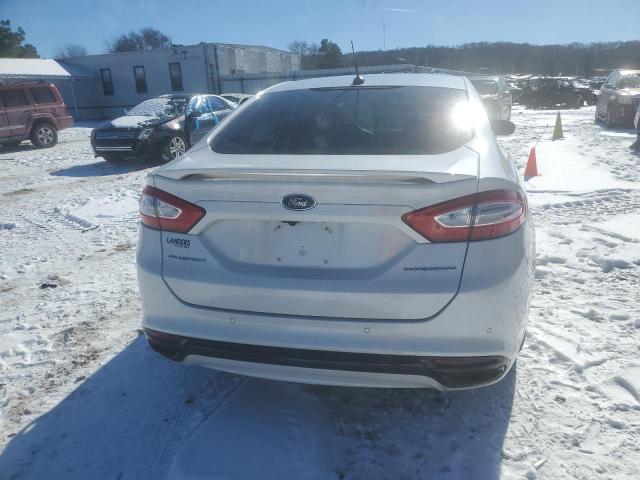 3FA6P0K90DR308606 - 2013 FORD FUSION TITANIUM WHITE photo 6