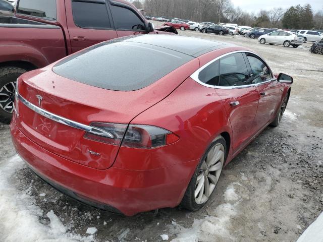 5YJSA1E26GF161504 - 2016 TESLA MODEL S RED photo 3